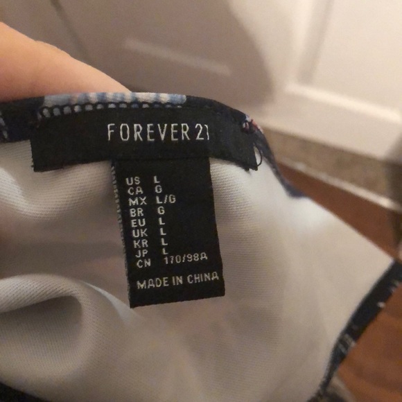 Tropical Mini Dress with deep V Neck - Picture 5 of 5